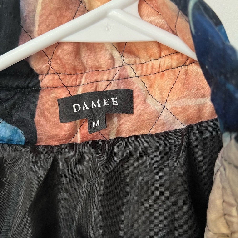 Damee Vintage Wearable Art Jacket Abstract Patchwork Artsy Teacher Core Blazer - Picture 2 of 6